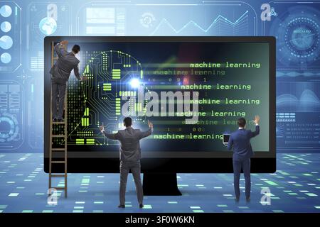 Cognitive computing and machine learning concept Stock Photo