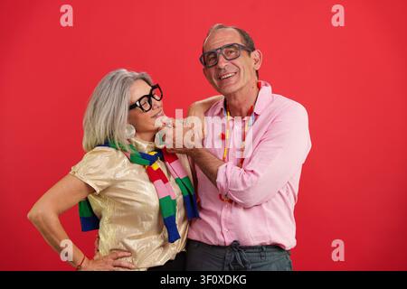 Mature couple enjoying life and aging well together Stock Photo