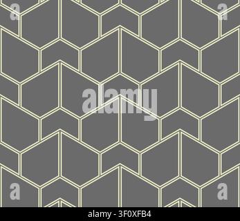 Abstract geometric pattern. A seamless vector background. Grey ornament. Graphic modern pattern. Simple lattice graphic design Stock Vector