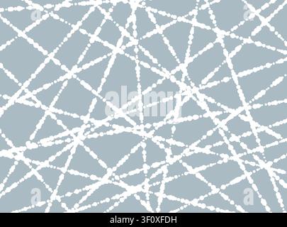 Abstract geometric pattern with stripes, lines. Modern vector background. White and blue ornament. Simple lattice graphic design Stock Vector