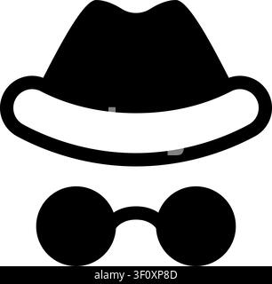 Incognito Icon, Privacy, Anonymous, Hidden, Secret, Mask Stock Vector