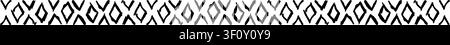 Linear border made with white diamonds from hand-drawn sketches to give your vector designs a "handmade" touch. Stock Vector