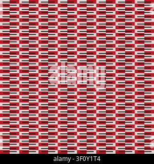 Woven intersecting ribbon grid feature colorful vector pattern. This geometric textile lattice represents abstract modern covers. eps 10 Stock Vector