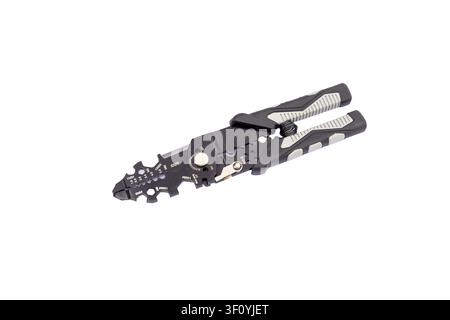 Electrical Wire Stripper Tool Isolated on White Background Stock Photo