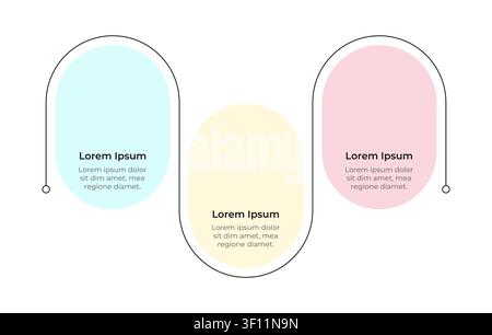 Business presentation empty infographic template Stock Vector