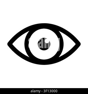 Cyber security and surveillance eye symbol illustration.  Stock Vector