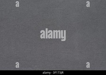 Close up of dark gray textile with fine horizontal weave texture. Neutral tone uniform surface ideal for design overlays. Soft even lighting highlight Stock Photo