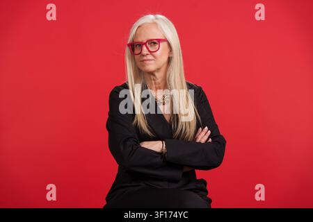 Mature woman maintaining confidence and an active lifestyle Stock Photo