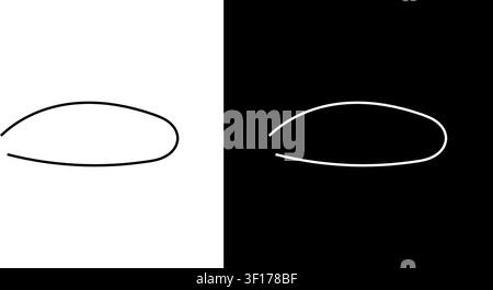 Eye Shape Line Icon Set. Minimalist Eye Outline Symbol Collection. Vision, Perception, And Observation Concept. Editable Stroke. Isolated Vector Stock Vector