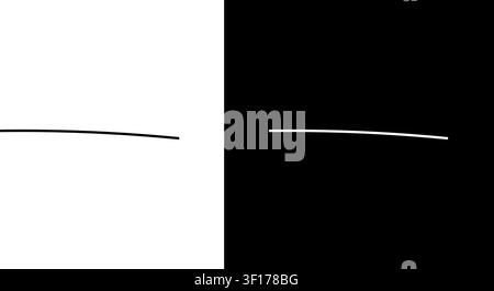 Curved Line Optical Illusion Icon Set. Visual Perception And Illusion Concept Outline Symbol Collection. Black And White Contrast. Editable Stroke Stock Vector