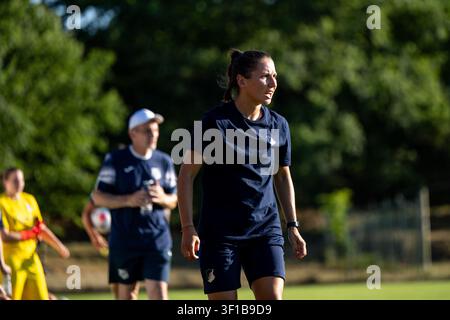 Eva-Maria Virsinger ( Hoffenheim, Coach ) and coaching team, Photo ...