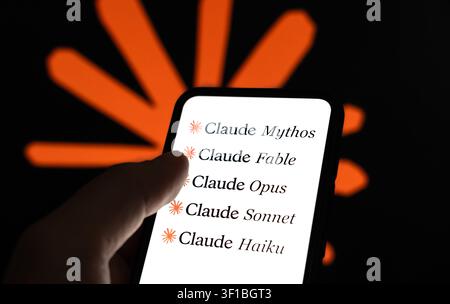 Claude LLM AI models by Anthropic Stock Photo