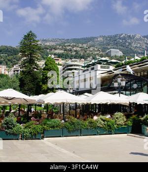 the large square and the Grand Casino as a central part on the plateau in Monte Carlo Monaco Stock Photo