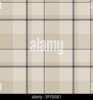Floor seamless texture check, couch vector tartan background. Teen textile pattern plaid fabric in pastel and light colors palette. Stock Vector