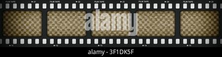 Old vintage film texture overlay camera tape frame sepia effect. Grain, scratches, noise, light leaks and bokeh flare effects. Static TV noise bg. Vid Stock Vector