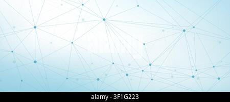 Global network connection concept. Big data visualization. Social network communication in the global computer networks. Internet technology. Business Stock Vector