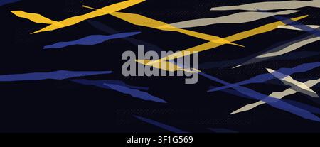 Abstract Chaotic Pattern, Rough Lines Texture, Dynamic Color Powerful Background for Action Sport, Speed Race, Running, Tennis and Boxing, Technology Stock Vector