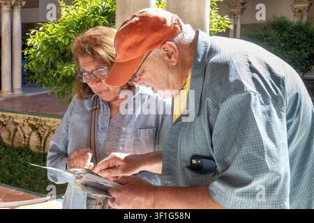 american tourists Stock Photo