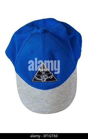 Born to Ski baseball cap isolated on white background Stock Photo