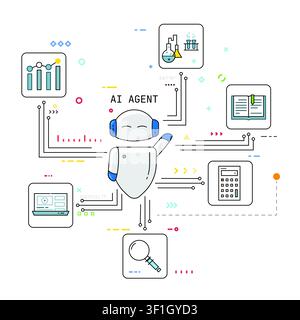 AI agents Stock Vector