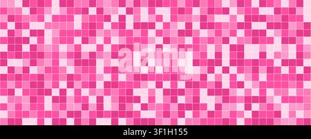 Small square ceramic grid with abstract geometric style. Great for kitchen backsplash, pool design, bathroom floor or home renovation visuals. Stock Vector