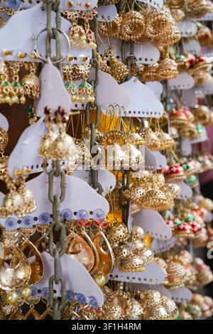 Decorative hanging bells and ornaments Stock Photo