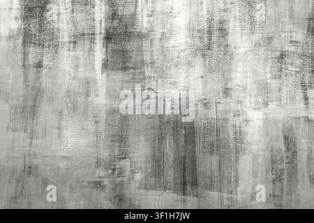 Neutral gray concrete texture background with distressed plaster and subtle brushstroke pattern Stock Photo