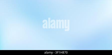 Sky light blue soft gradient gradation, soft pastel water blurry background texture. Abstract pastel gradation backdrop, soft bg with blue heaven and white clouds, airy neutral aesthetic wallpaper Stock Vector