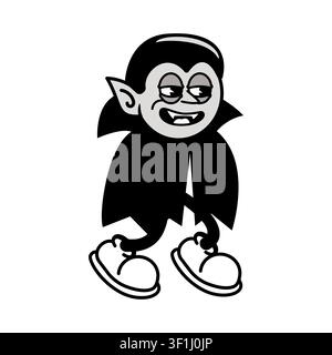 Vampire Cartoon Mascot Stock Vector