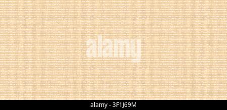 Orange burlap linen seamless realistic texture. Linen fabric cloth woven pattern. Rough woven hessian textile. Canvas cotton backdrop bg. Vector illus Stock Vector