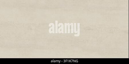 A full-frame view of a classic beige travertine stone surface with subtle horizontal bands. Stock Photo