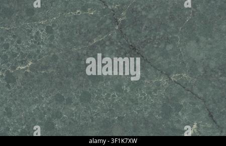Deep forest green marble stone texture with intricate light veins and mottled patterns. Stock Photo