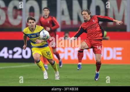 Luka Modric of Ac Milan in action during the Serie A match beetween AC ...