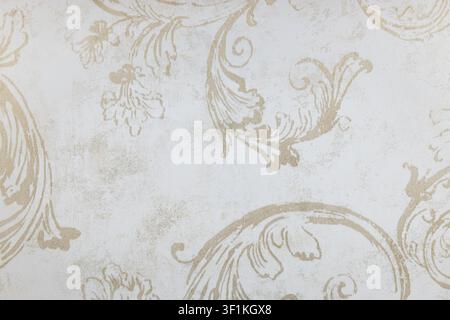 Vintage damask tapestry background with floral pattern Stock Photo