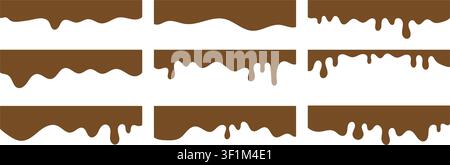 Abstract website separator with smooth wave shapes, modern vector divider for web page sections, headers and footers, clean layout element for UI desi Stock Vector