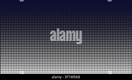 Abstract halftone dot gradient background with smoothly fading dots, creating a modern geometric texture ideal for technology, branding, presentations Stock Vector