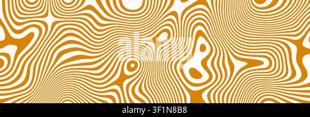 Coffee background texture with pattern swirl wave for cream creamy milk. Vector caramel brown with splash melt cocoa for liquid ripple candy. Wavy abs Stock Vector