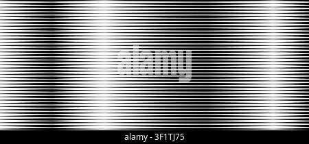 Black striped gradient texture. Thin to thick lined gradation background. Repeating parallel strip wallpaper for print, banner, poster. Vector fading horizontal linear backdrop. Doppler concept Stock Vector