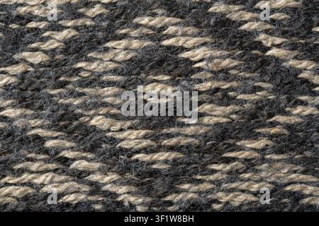 Knit fabric texture or background . Textile, scarf or sweater textured surface. Warm accessories, clothing, fashion concept. Close up view Stock Photo