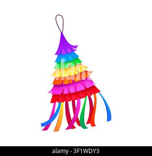 Mexican pinata, birthday or holiday party game toy Stock Vector