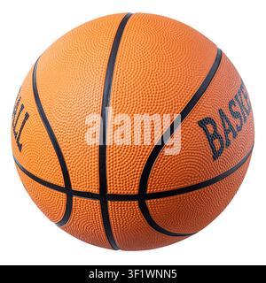 Generic Basketball Isolated on White Background Stock Photo