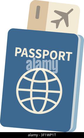Passport and Travel Tickets Illustration Stock Vector
