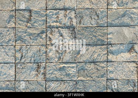 Rough Natural Stone Tile Wall Texture Background Stock Photo