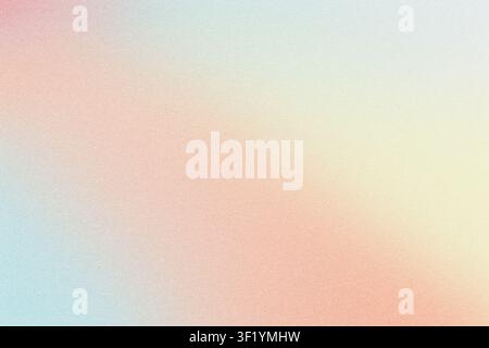 Soft pastel color gradient creating blurry background with fine grain texture Stock Photo