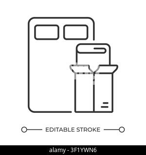 Home relocation service line icon Stock Vector