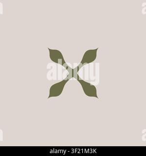 Letter X Simple Logo Design. X Initial Logo Stock Vector