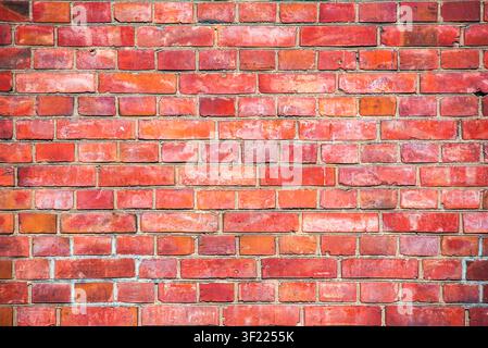 Old Nineteenth Century Red Brick Wall Seamless Texture Stock Photo