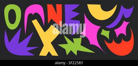 Bright Abstract Geometric Shapes Stock Vector