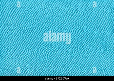 Light blue artificial leather texture closeup as a background Stock Photo