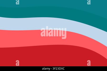 Abstract waves background with smooth layered curves abstract background gradient minimalist Stock Vector